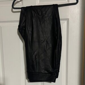 a new day Black Faux Leather Leggings